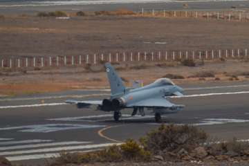 Maniobras militares Ocean Sky 19 en Canarias (Foto Antonio Rico)